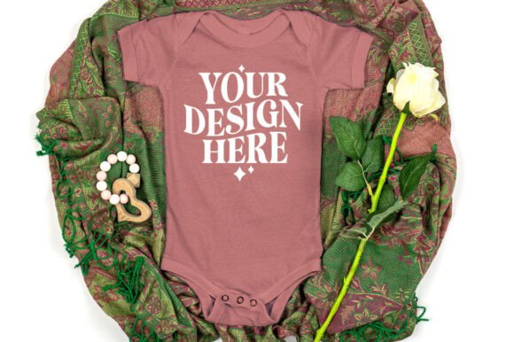 Bella Canvas 100B Bodysuit Mockup Mauve Review