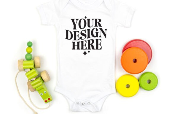 Bella Canvas 100B Bodysuit Mockup White – A Versatile Graphic Design Asset