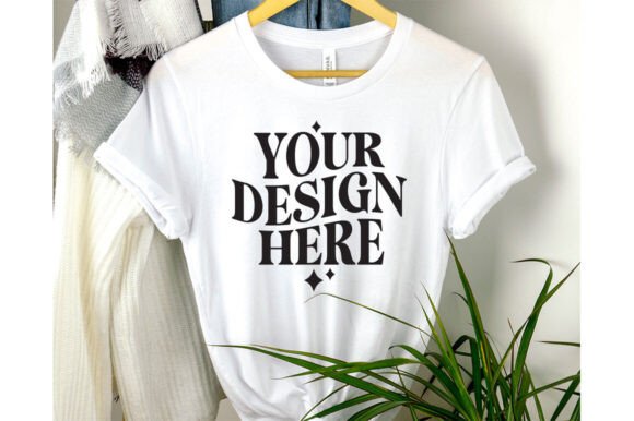 Bella Canvas 3001 Hanging Mockup White Review