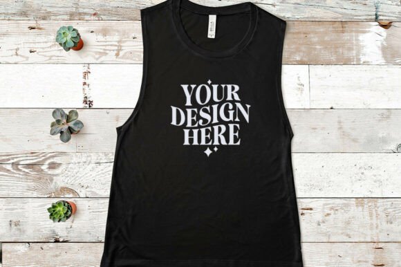Bella Canvas 8803 Tank Flat Lay Mockup