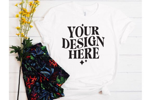 Bella Canvas White Mockup Review for Embroidery Projects