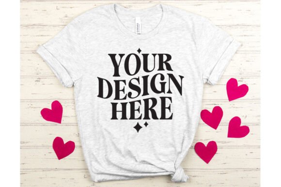 Valentine's Day BC3001 Ash Mockup for Crafting and Product Design